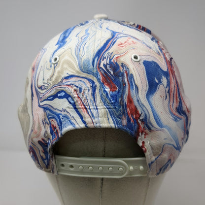 New Era New York Giants NFL Snapback Hat White Red Blue One Size Marble Print