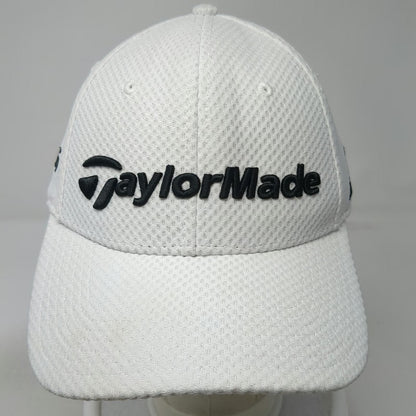 TaylorMade Baseball Cap White XL M1 PSi Golf Performance Mesh Stretch Fit hat