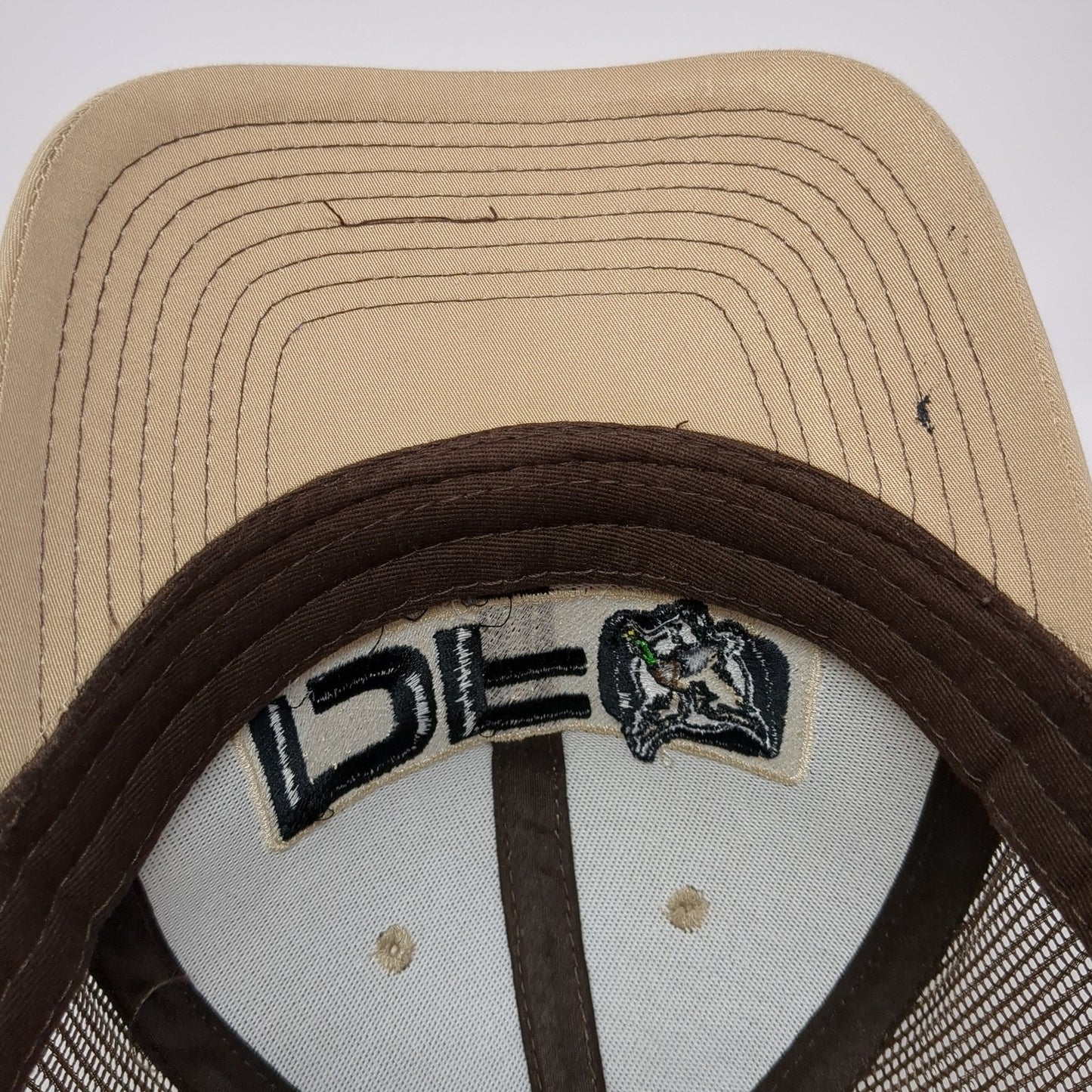 DFO Dry Foot Outfitters Snapback Mesh Back Trucker Hat Brown One Size