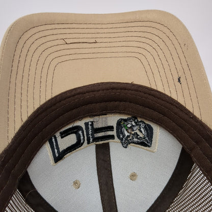 DFO Dry Foot Outfitters Snapback Mesh Back Trucker Hat Brown One Size