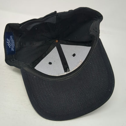Hit Total by Verizon Logo Embroidered Black Baseball Cap Hat One Size Strapback