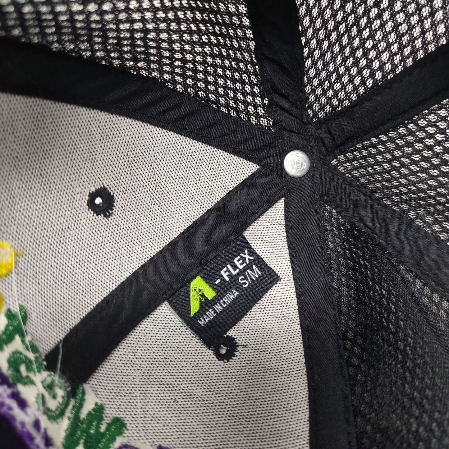 BioWest Ag Solutions Fitted Mesh Back Hat Black S/M Embroidered A-Flex