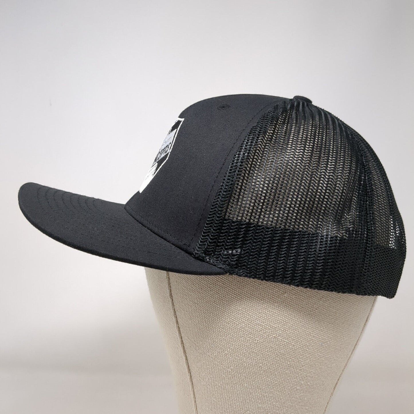 Open Jar Concepts Snapback Trucker Hat Black OSFA 6 Panel Mesh Back Richardson