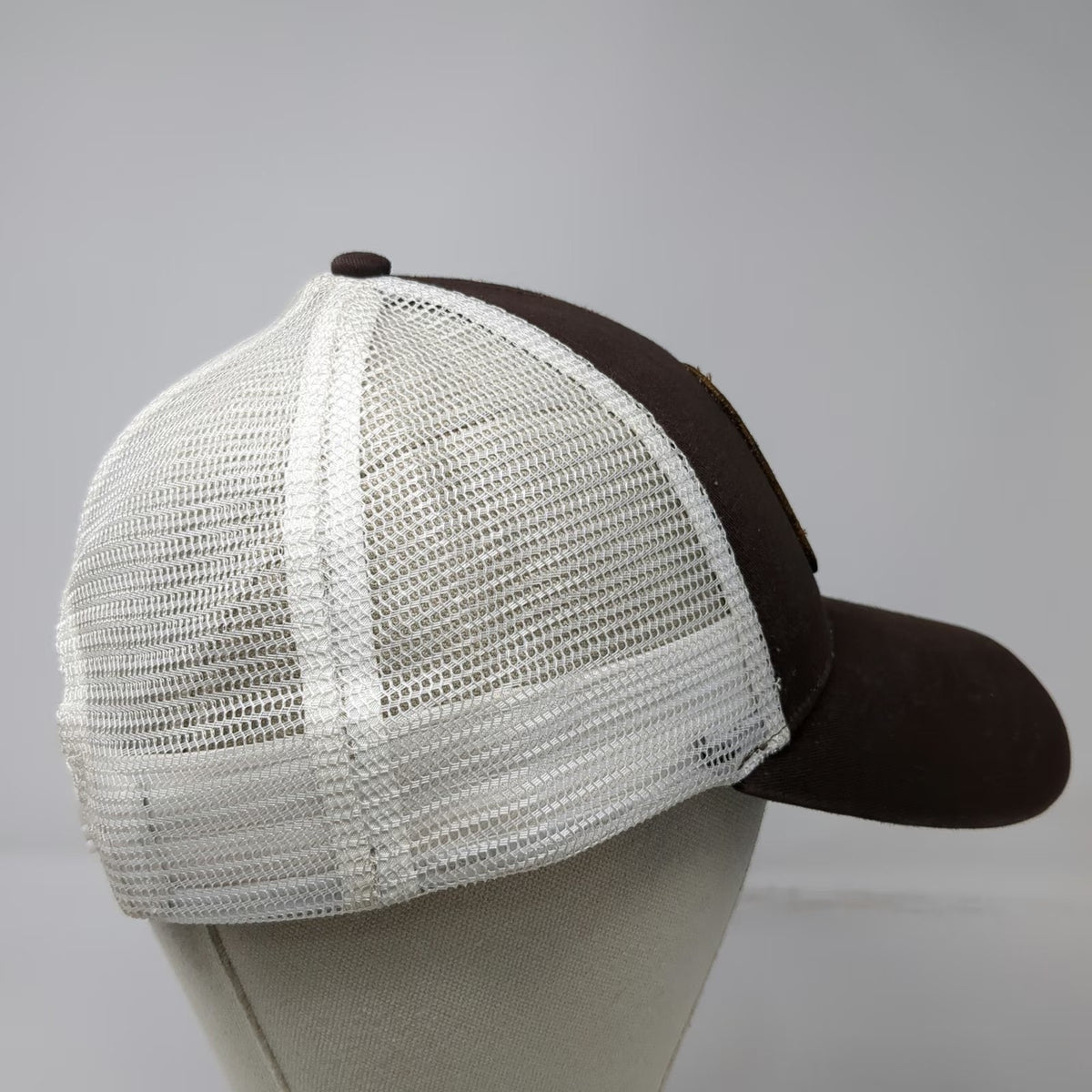 Simms Trucker Hat Brown One Size Mesh Back Fishing Products Patch Snapback Gear