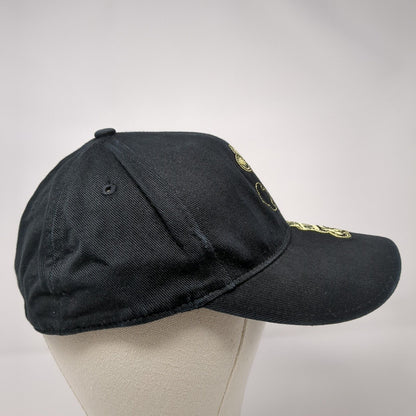 Miami Ink Skull Fitted Hat Black OSFM Embroidered Vent Holes Anoma