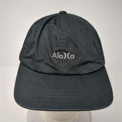Hurley Aloha Snapback Hat Black One Size Embroidered Adjustable Yupoong