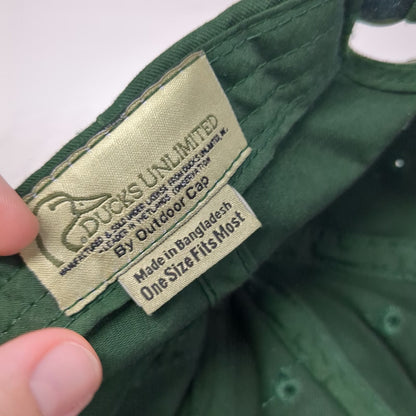 Outdoor Cap Ducks Unlimited Baseball Cap Green One Size Strapback Hat Since 1937