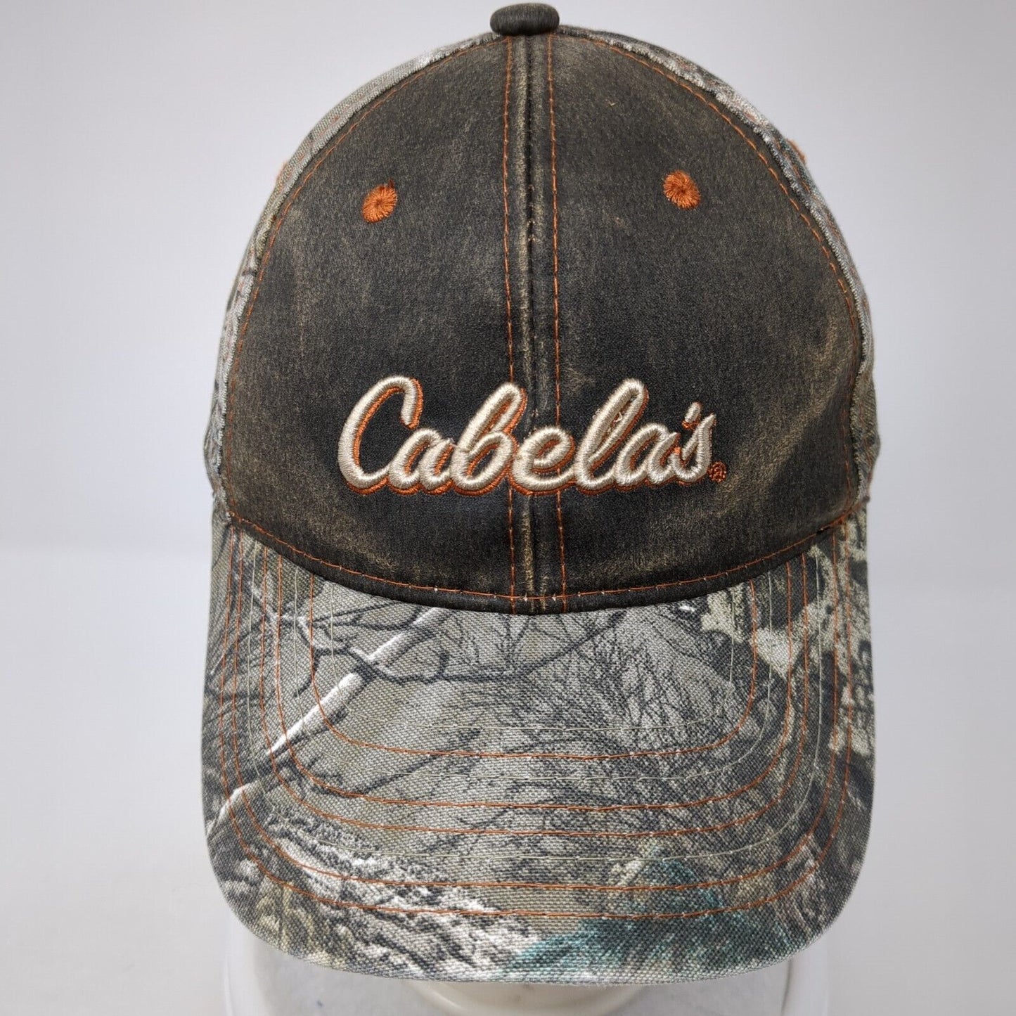 Cabela's Strapback Baseball Cap Multicolor OS Adjustable Camouflage Embroidered