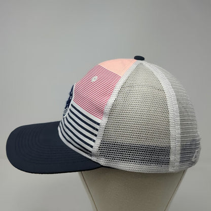 Ahead St John Brewers USVI Trucker Hat Blue Pink White One Size Mesh Snapback