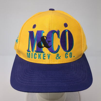 Mickey & Co. Snapback Hat Multi One Size Embroidered Colorblock Disney
