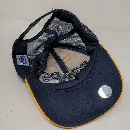 Main Gate Men's Snapback Mesh Back Hat Yellow Blue Indiana Pacers Logo