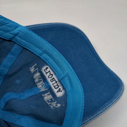 Florida Keys USA Slideback Hat Blue One Size Embroidered Sunkiss Kap