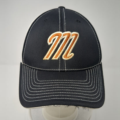 Pacific Headwear Fitted Mesh Back Trucker Hat Black 6 7/8-7 3/8 Colorblock