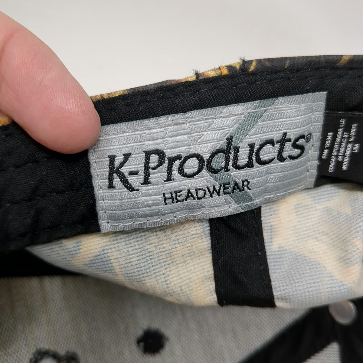 K-Products Case Construction Tomahawk Black Camo Baseball Cap One Size Hat Strap