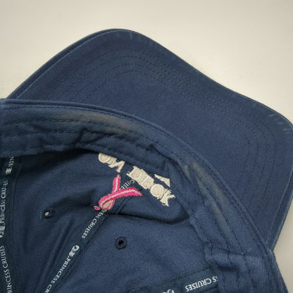 Princess Cruises Baseball Cap Blue One Size On Deck For The Cure Pink Ribbon Hat