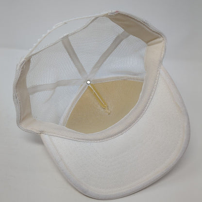 RTS Color & Chemical Inc Snapback Rope Trucker Hat White Cream One Size