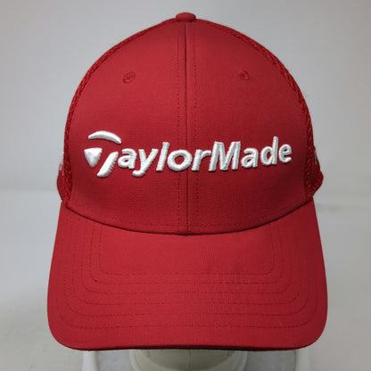 TaylorMade Baseball Cap Red XL SLDR Tour Preferred Mesh Back Fitted Golf Hat