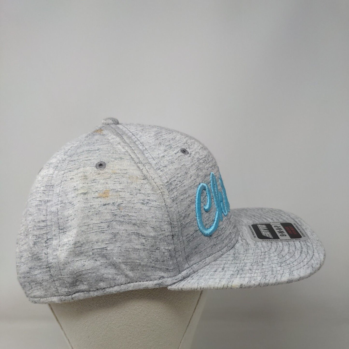 Chillula Snapback Hat Gray OSFM Adjustable Embroidered 6 Panel Comfy Otto