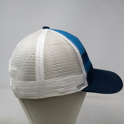 BOCO Gear Blue White One Size Trucker Hat Mountain Graphic Snapback Mesh Back