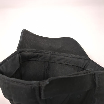 George Strapback Hat Black One Size Adjustable Blank 6 Panel Solid