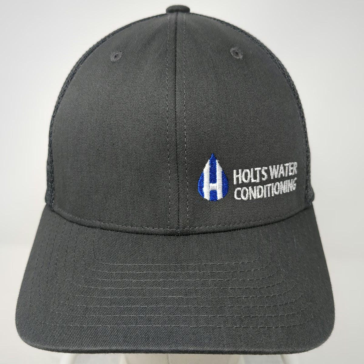 Yupoong Trucker Hat Gray One Size Holts Water Conditioning Mesh Back Snapback