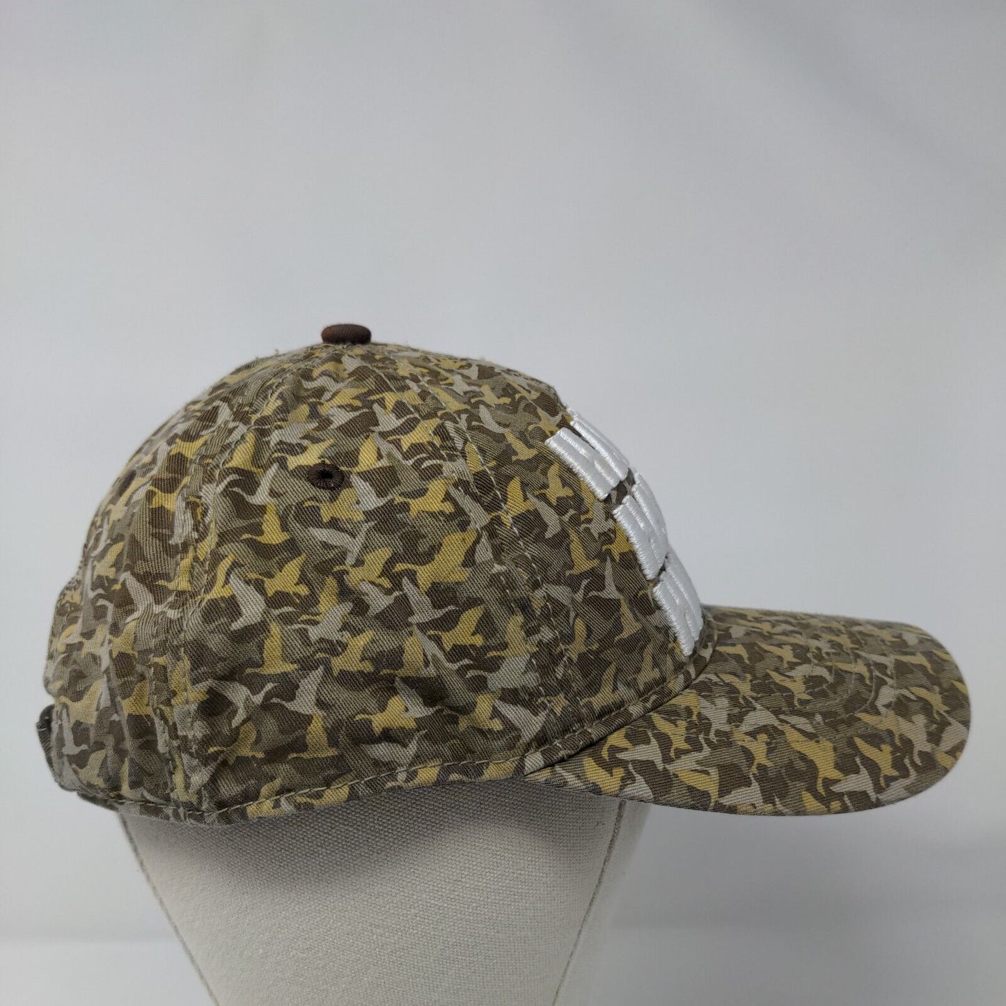 Happy Duck Dynasty Slideback Hat Camouflage OSFM Adjustable 6 Panel Cotton