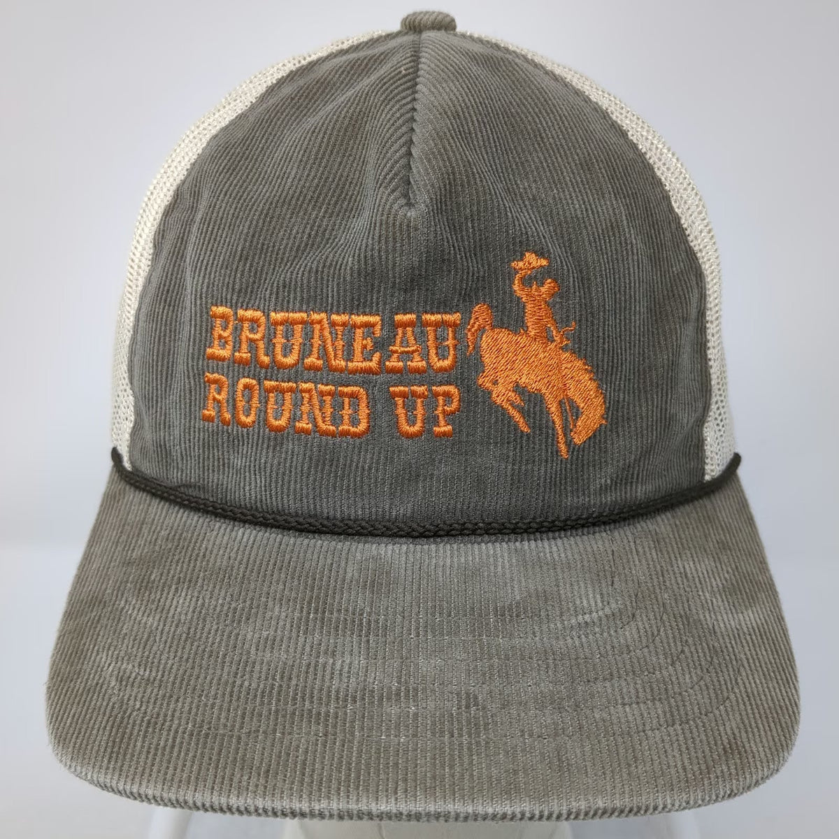 Richardson Trucker Hat Brown One Size Bruneau Round Up Corduroy Rope
