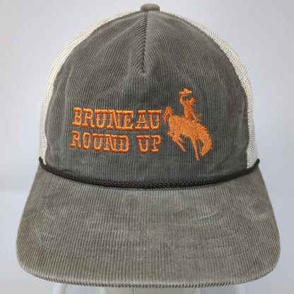 Richardson Trucker Hat Brown One Size Bruneau Round Up Corduroy Rope