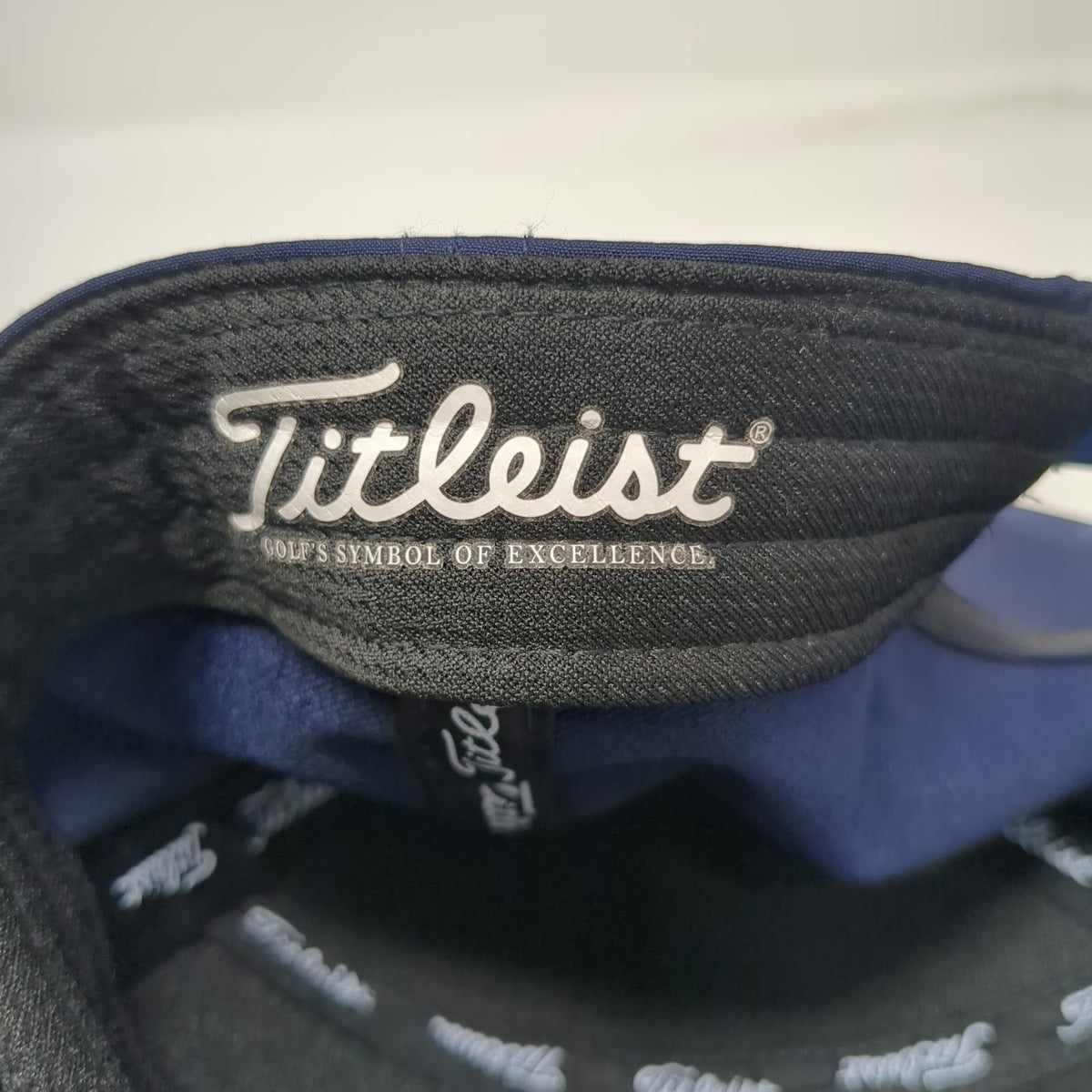 Titleist Snapback Blue One Size Hat 5 Panel Performance Polyester Script Logo