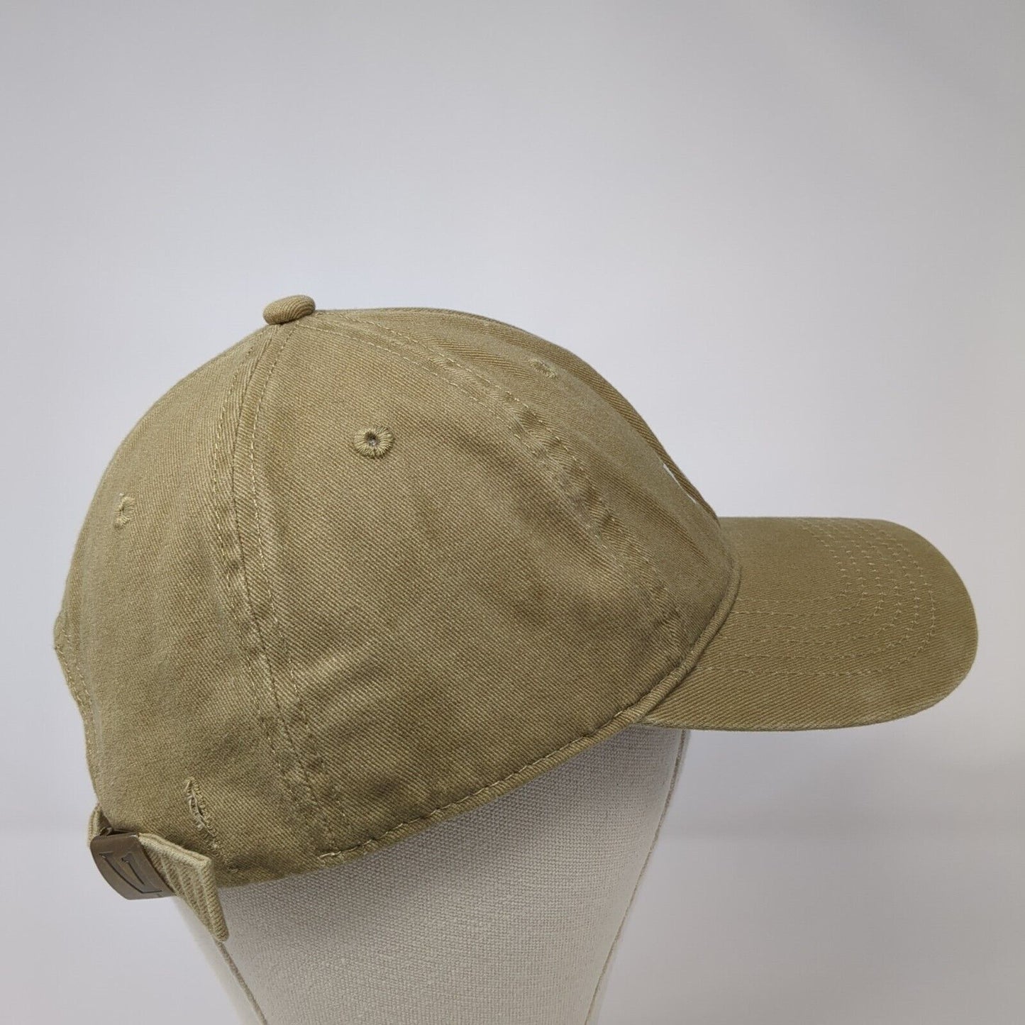 VUORI Baseball Cap Brown One Size Adjustable Embroidered Vented Holes 6 Panel