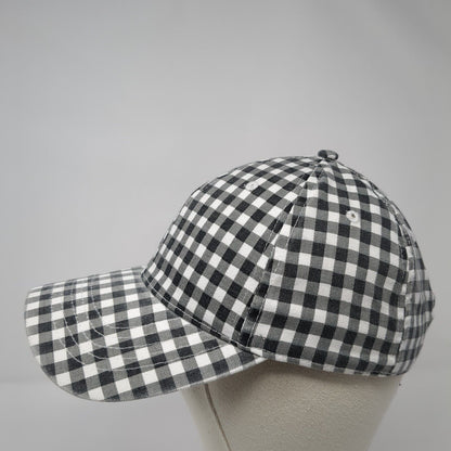 Unbranded Strapback Hat Multi One Size Adjustable Gingham Check Plaid