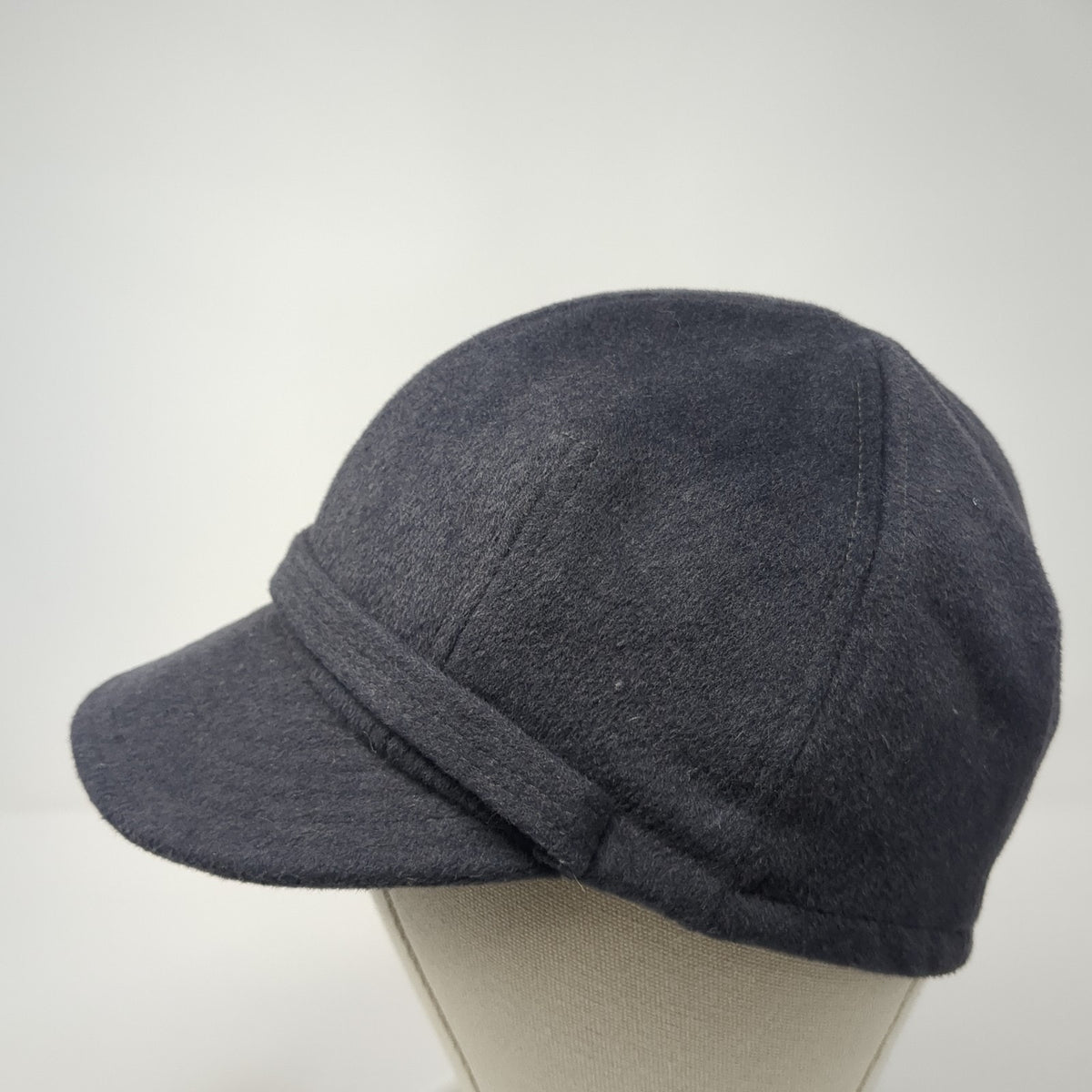 Vintage Kokin New York Women's Hat Black Blank Front Band Stretch