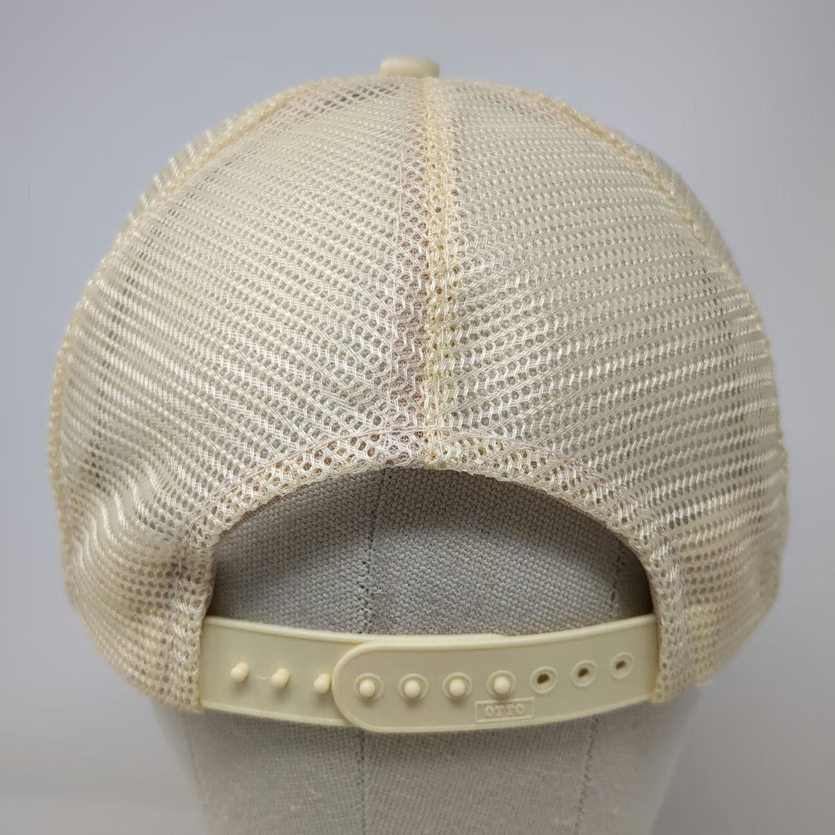 Otto Trucker Hat Beige One Size Pickett Equipment Mesh Snapback Rope Foam Hat