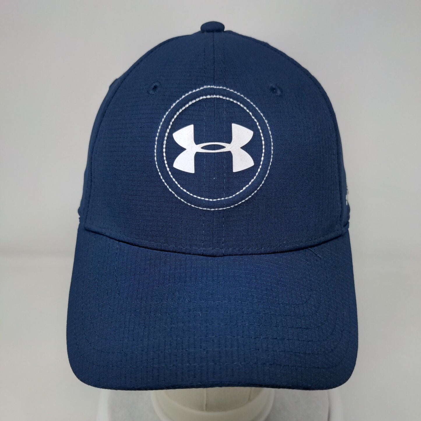Under Armour Golf Fitted Hat Blue Size L/XL Lightweight Breathable 6 Panel