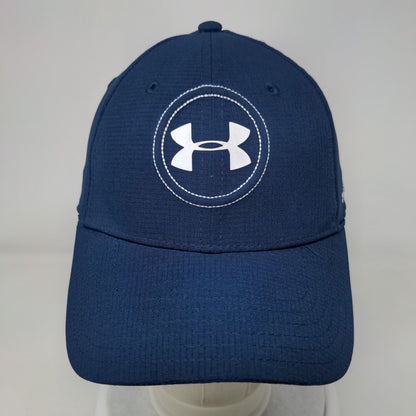 Under Armour Golf Fitted Hat Blue Size L/XL Lightweight Breathable 6 Panel