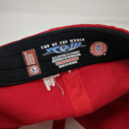 Nebraska Huskers NCAA Top of the World Red One Size Cap Stretch Fit Script Hat