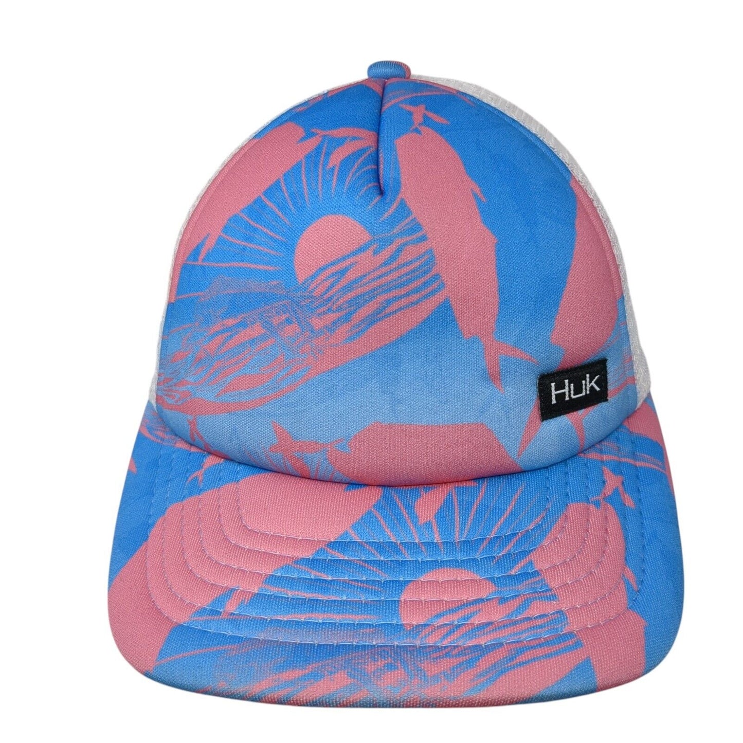 Huk Snapback Trucker Hat Multicolor One Size Adjustable Mesh Back Polyester