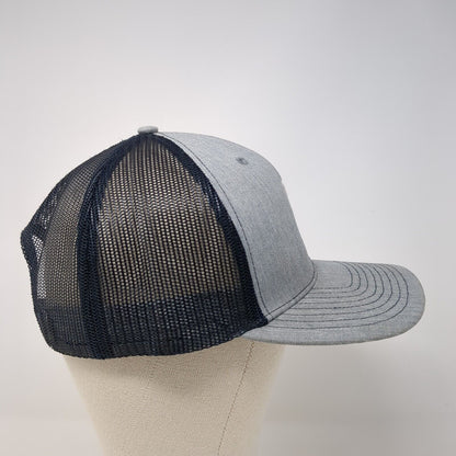 ST Snapback Mesh Back Trucker Hat Gray One Size Embroidered Richardson