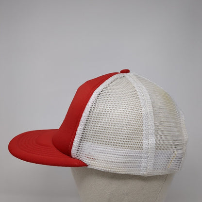 ATYPQL Wiffle Project 3662 Field Snapback Trucker Hat Red OS Adjustable Mesh