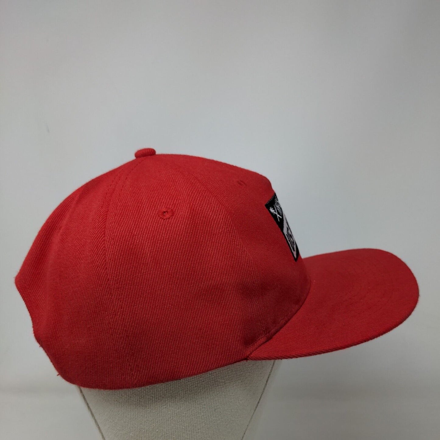 Us Versus Them Snapback Hat Red OSFA Embroidered Califas Riot Squad