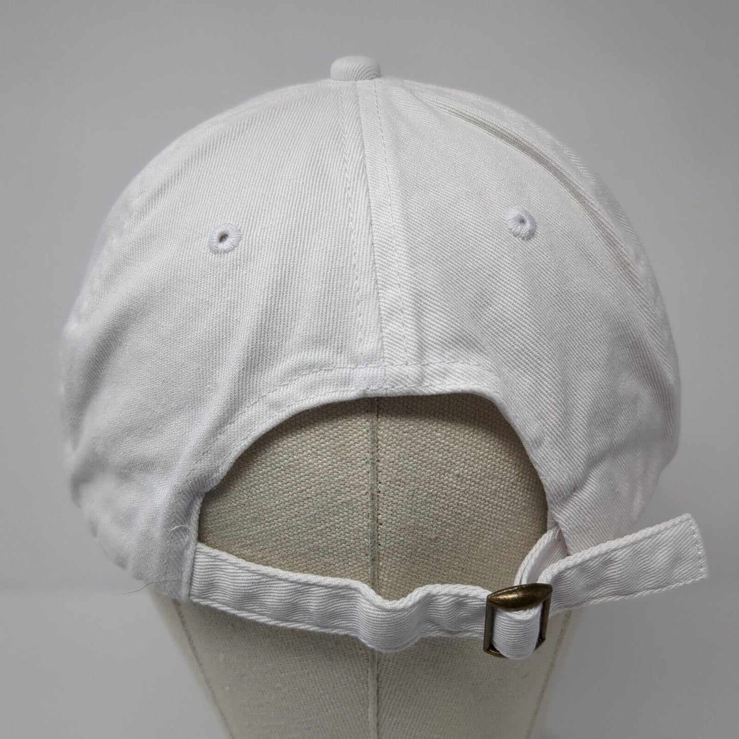 Kittenish Slideback Hat White One Size Adjustable Embroidered 6 Panel