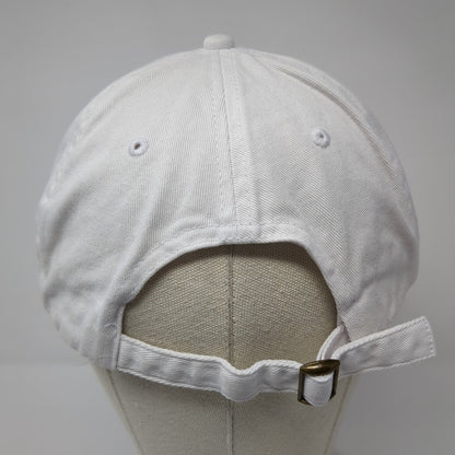 Kittenish Slideback Hat White One Size Adjustable Embroidered 6 Panel