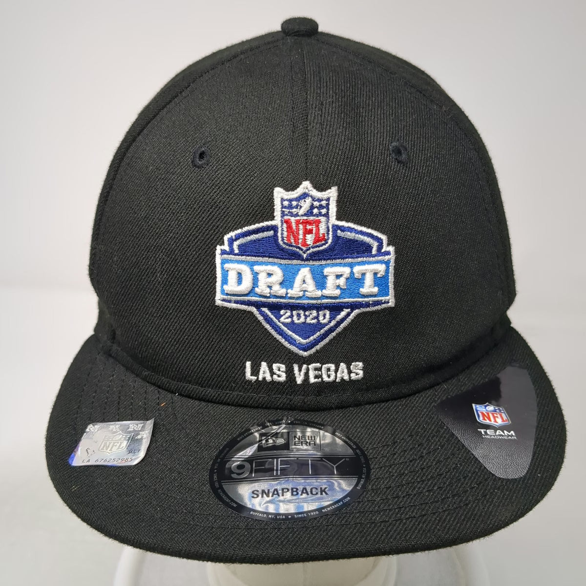 New Era NFL 2020 Draft Las Vegas Snapback Hat Black One Size OSFM Flat Brim