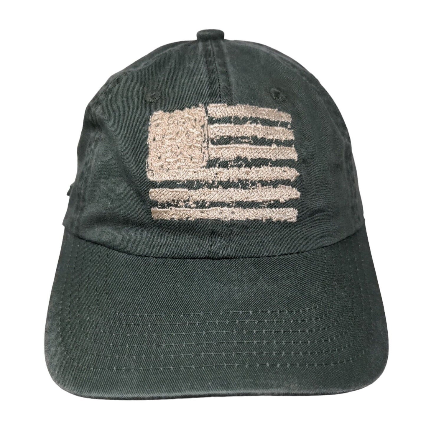 Port Authority Men's Slideback Hat Embroidered American Flag 100% Cotton