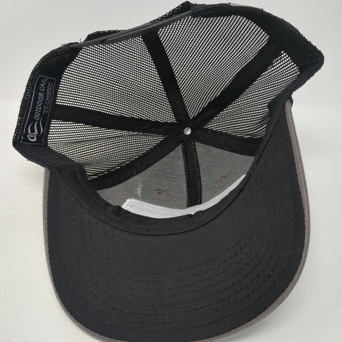 Outdoor Cap Trucker Hat Gray One Size Springfield Armory Patch Mesh Snapback