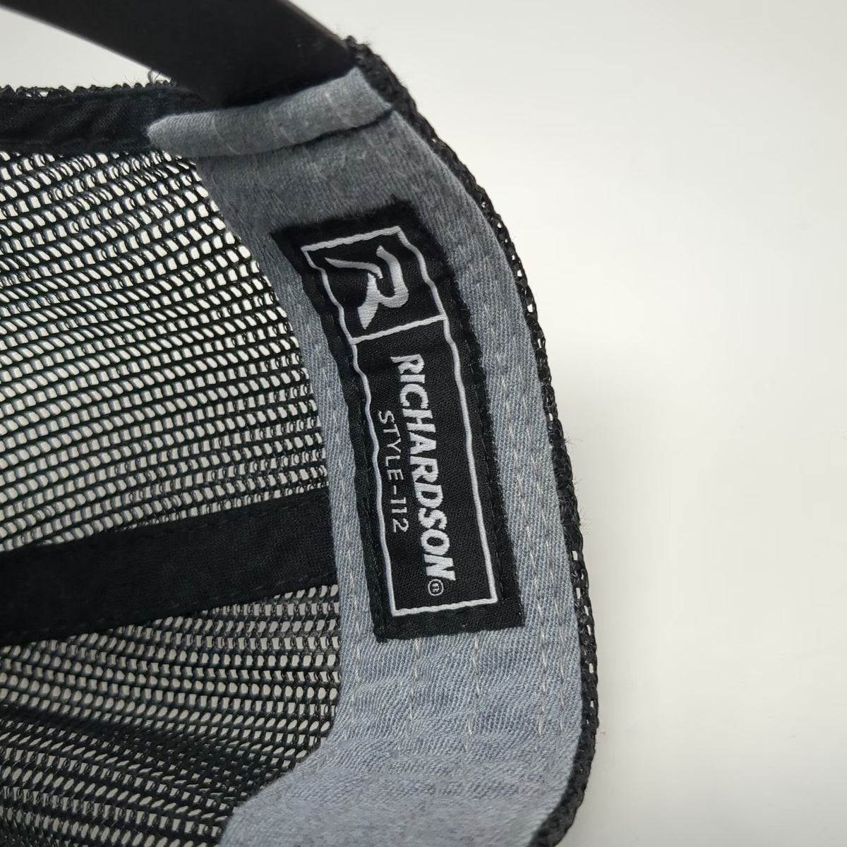Richardson Trucker Hat Gray One Size Snapback Portapros Mesh Patch Logo Hat