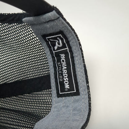 Richardson Trucker Hat Gray One Size Snapback Portapros Mesh Patch Logo Hat