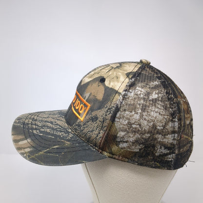 Micro 100 Strapback Trucker Hat Camouflage OS Adjustable Mesh Back OC Sports