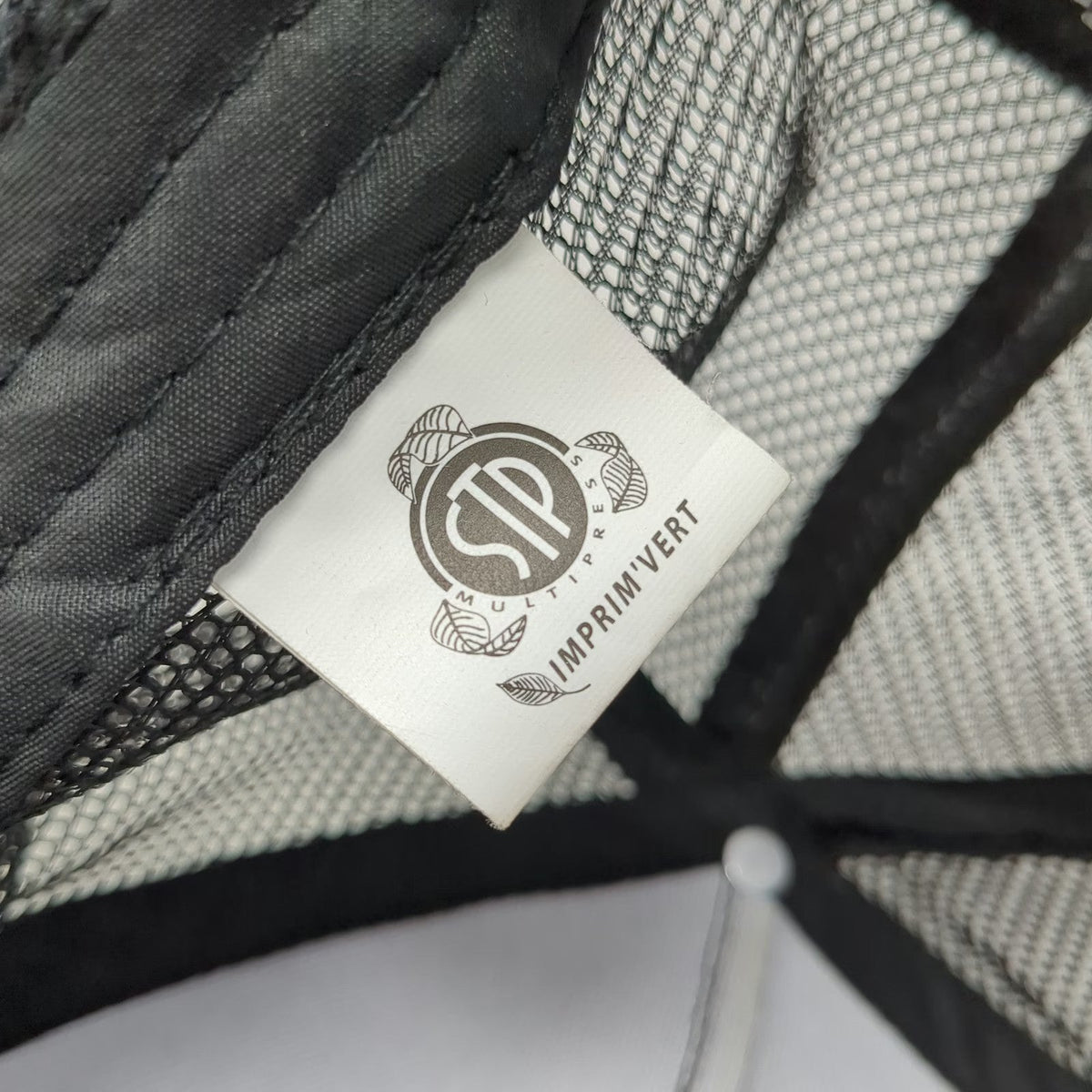 STP Multipress Trucker Hat Black One Size Mesh Snapback Cyber Fenua 2025 Tahiti