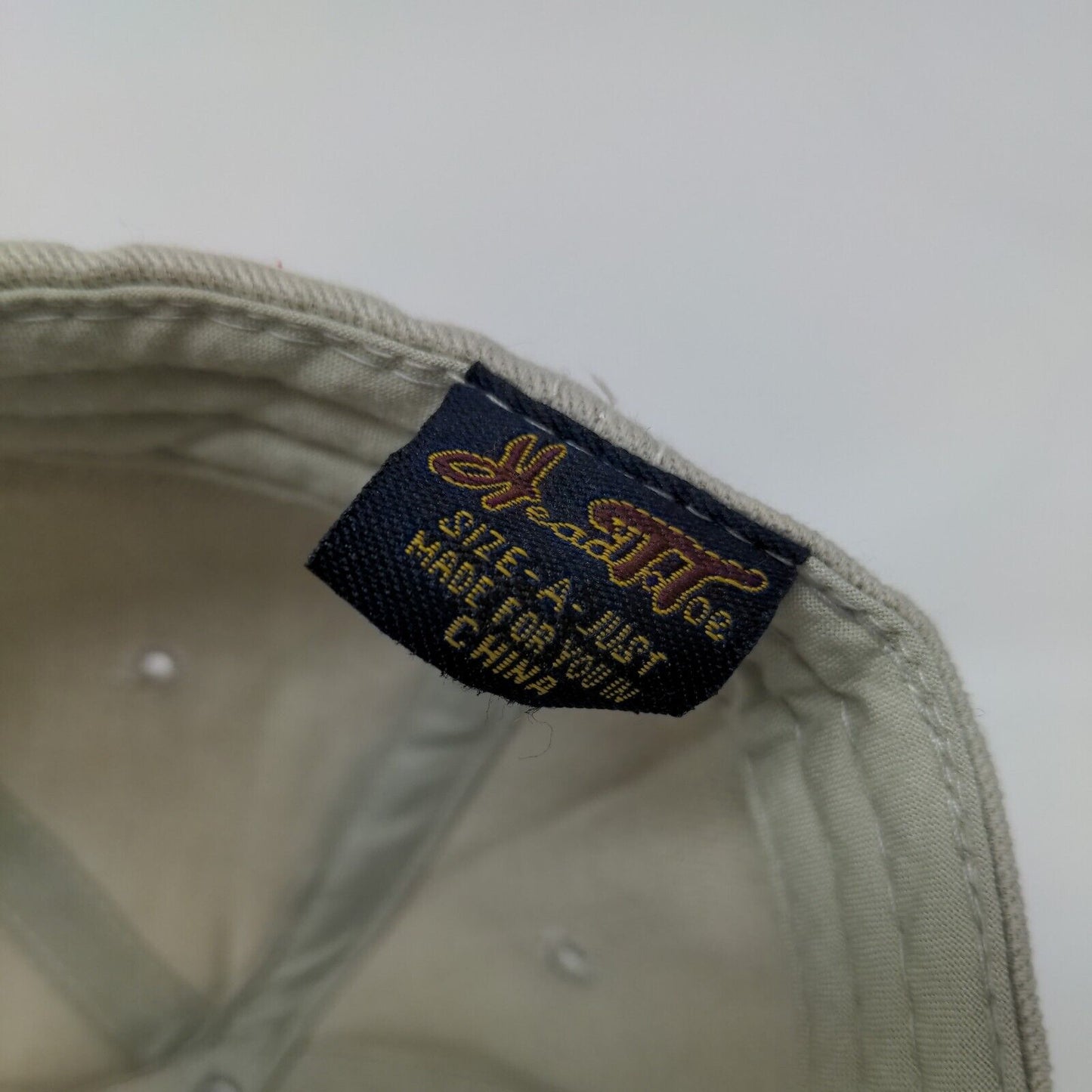 Kellermeyer Men's Strapback Hat Tan Size A Embroidered Logo Adjustable